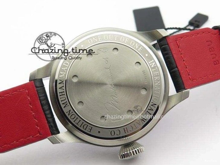 MIROTIME 0101 RelaxedFit Big Pilot Real PR IW500435 “Muhammad Ali” ZF Best Edition On Black Leather Strap A 7295